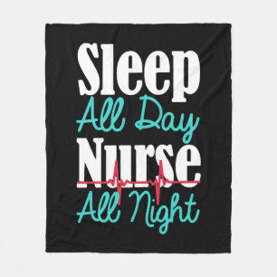 Night Nurse Shirt Fleecedecke