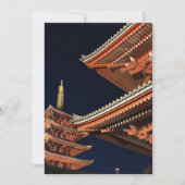 Night of Kaminarimon in Tokyo Japan Einladung (Vorderseite)