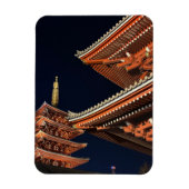 Night of Kaminarimon in Tokyo Japan Magnet (Vertikal)
