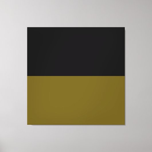 Night Olive Grove. goldgrüner schwarzer Farbblock Leinwanddruck (Vorderseite)