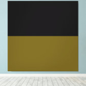 Night Olive Grove. goldgrüner schwarzer Farbblock Leinwanddruck (Insitu (Holzboden))