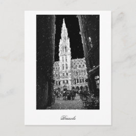 Night on the Grand Place, Brussels Postkarte