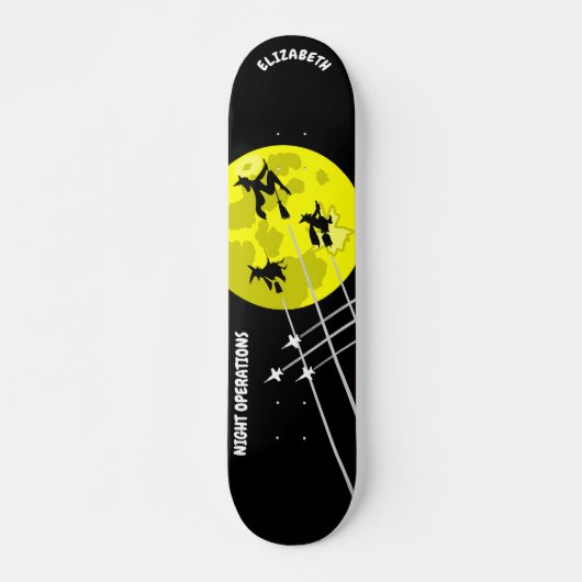 Night Operations Funny Customizable Skateboard (Vorne)