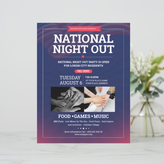 Night Out Flyer (Stehend Vorderseite)