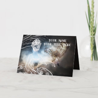 Night Owl and Lady Dankeskarte