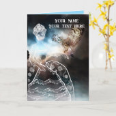 Night Owl and Lady Karte (Gelbe Blume)