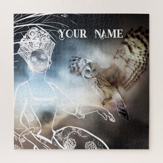 Night Owl and Lady Puzzle (Vertikal)