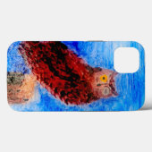Night Owl Bird Art Case-Mate iPhone Hülle (Rückseite (Horizontal))