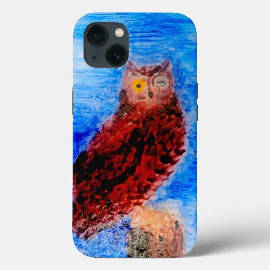 Night Owl Bird Art Case-Mate iPhone Hülle (Rückseite)
