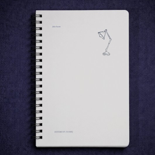 Night Owl Dark Academia Scholarly  Notizblock