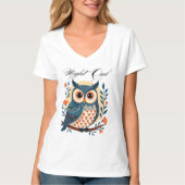 Night Owl Folklorekunst T - Shirt (Vorderseite)