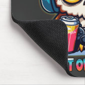 Night Owl Gamer Mascot Fun Gaming Illustration Mousepad (Ecke)