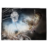 Night Owl Große Geschenktüte (Rückseite)