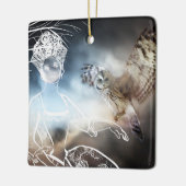 Night Owl Keramikornament (Links)