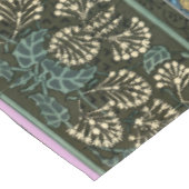 NIGHT OWL, LILACS, BLÄTTER Art Nouveau Dark Floral Tischdecke (Schrägansicht)
