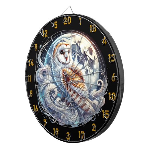 Night Owls und Dart Goals Dartscheibe (Vorderseite rechts)