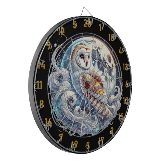 Night Owls und Dart Goals Dartscheibe (Vorderseite Links)