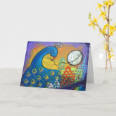 Night Peak in der City Card zurücknehmen Karte (Gelbe Blume)