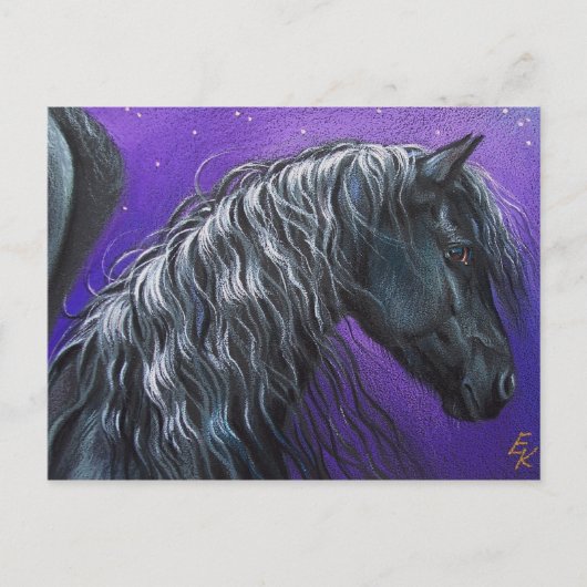 Night Pegasus Postkarte (Vorderseite)