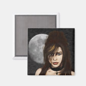 Night Portrait Magnet (Vorderseite/Rückseite)