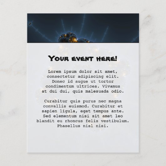 Night Prowler Fraktal Art Flyer (Vorne)