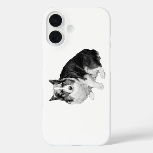 Night-Quiet Corgi Case-Mate iPhone Hülle (Rückseite)