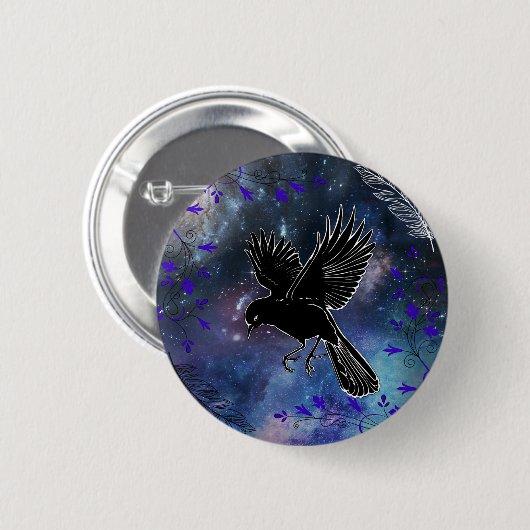 Night Raven Button (Vorne & Hinten)