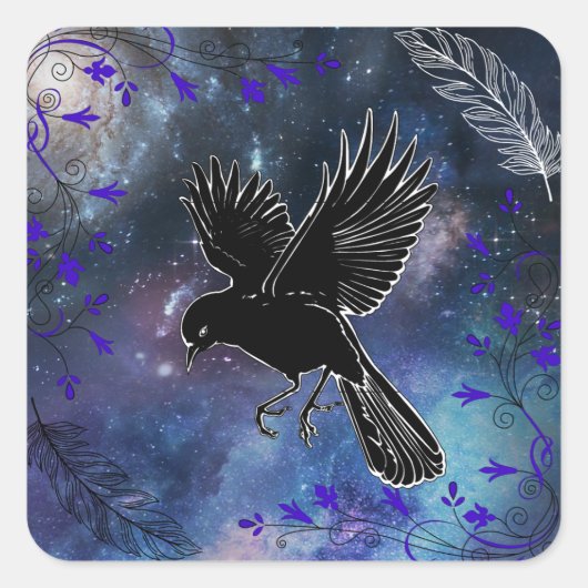 Night Raven Sticker (Vorderseite)