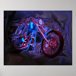 Night Rider Art Print Poster