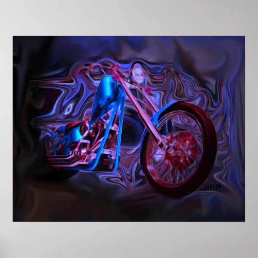 Night Rider Art Print Poster (Vorne)