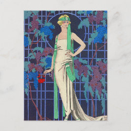 Night Rose by George Barbier Postkarte
