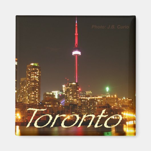 Night Scene Toronto Canada Souvenir Kühlschrankmag Magnet (Vorne)