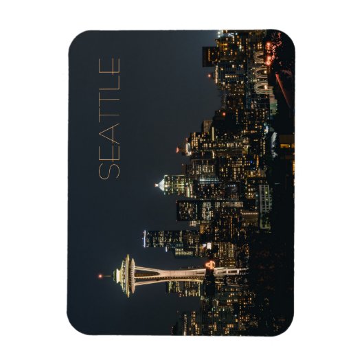 Night Seattle Magnet (Vertikal)