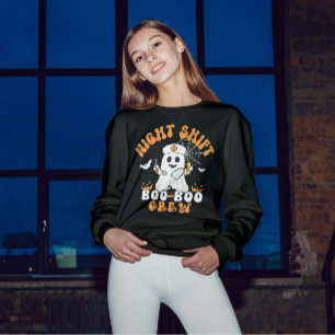 Night Shift BOO BOO Crew Halloween Sweatshirt