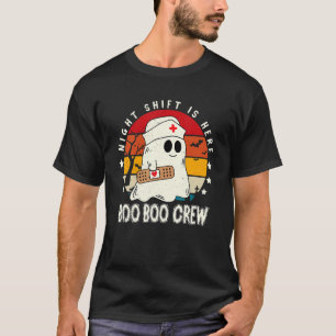 Night Shift Boo Boo Crew Krankenschwester Medical  T-Shirt