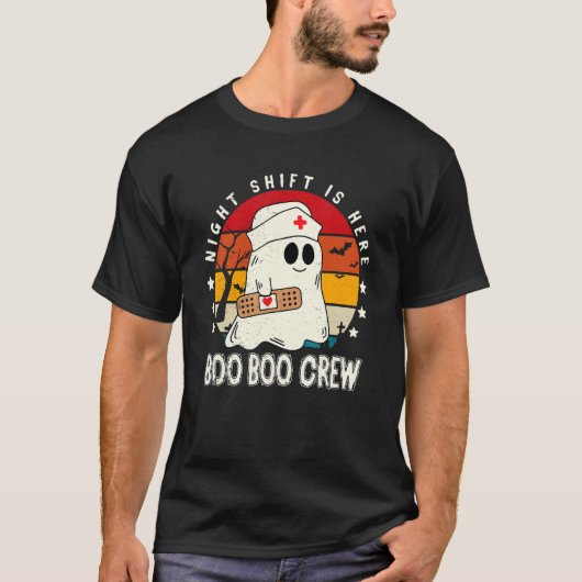 Night Shift Boo Boo Crew Krankenschwester Medical T-Shirt (Vorderseite)