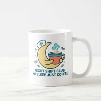 Night Shift Club Lustige Krankenpfleger Kaffee Kun Kaffeetasse