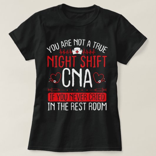 Night Shift CNA Essentials Funny Nursing A T-Shirt (Design vorne)