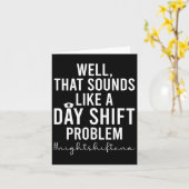Night Shift Cna Funny Certified Nursing Istant Karte (Gelbe Blume)