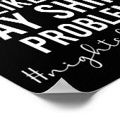 Night Shift Cna Funny Certified Nursing Istant Poster (Ecke)