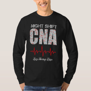 Night Shift CNA Liebe rette Leben Heartbeat lustig T-Shirt