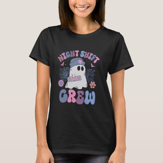 Night Shift Crew Funny Night Shift Nurween Hallowe T-Shirt (Vorderseite)