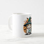 Night Shift Feline One Spooky Nurse Cat Kaffeetasse (Vorderseite Links)
