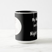 Night Shift Full Moon Fotografy Black Tasse (Zentrum)
