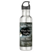 Night Shift Full Moon Night Angebot individuell ei Edelstahlflasche (Vorderseite)