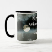 Night Shift Full Moon Night Angebot individuell ei Tasse (Links)