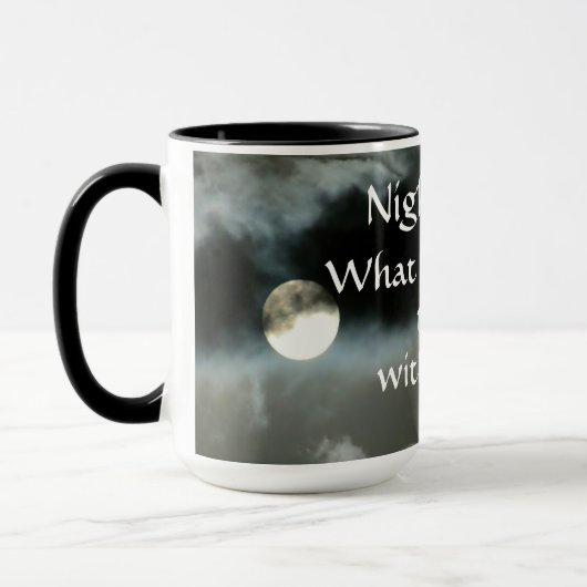 Night Shift Full Moon Night Angebot individuell ei Tasse (Links)