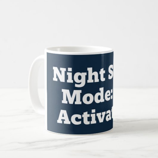 Night Shift Mode: Activated Kaffeetasse (Vorderseite Links)