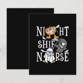 Night Shift Nurse Begleitkarte (Vorne/Hinten)