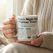 Night Shift Nurse ER Crew Comfort Recipe Kaffeetasse